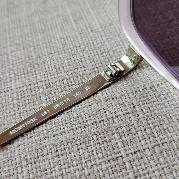 MCM Women Sunglasses Gold/Pink Tone MCM110SK 58[]16 140 Eyewear made in Italy - Picture 9 of 13